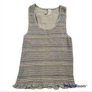 Japana Ruched Tank Top Size Large Preowned casual trendy